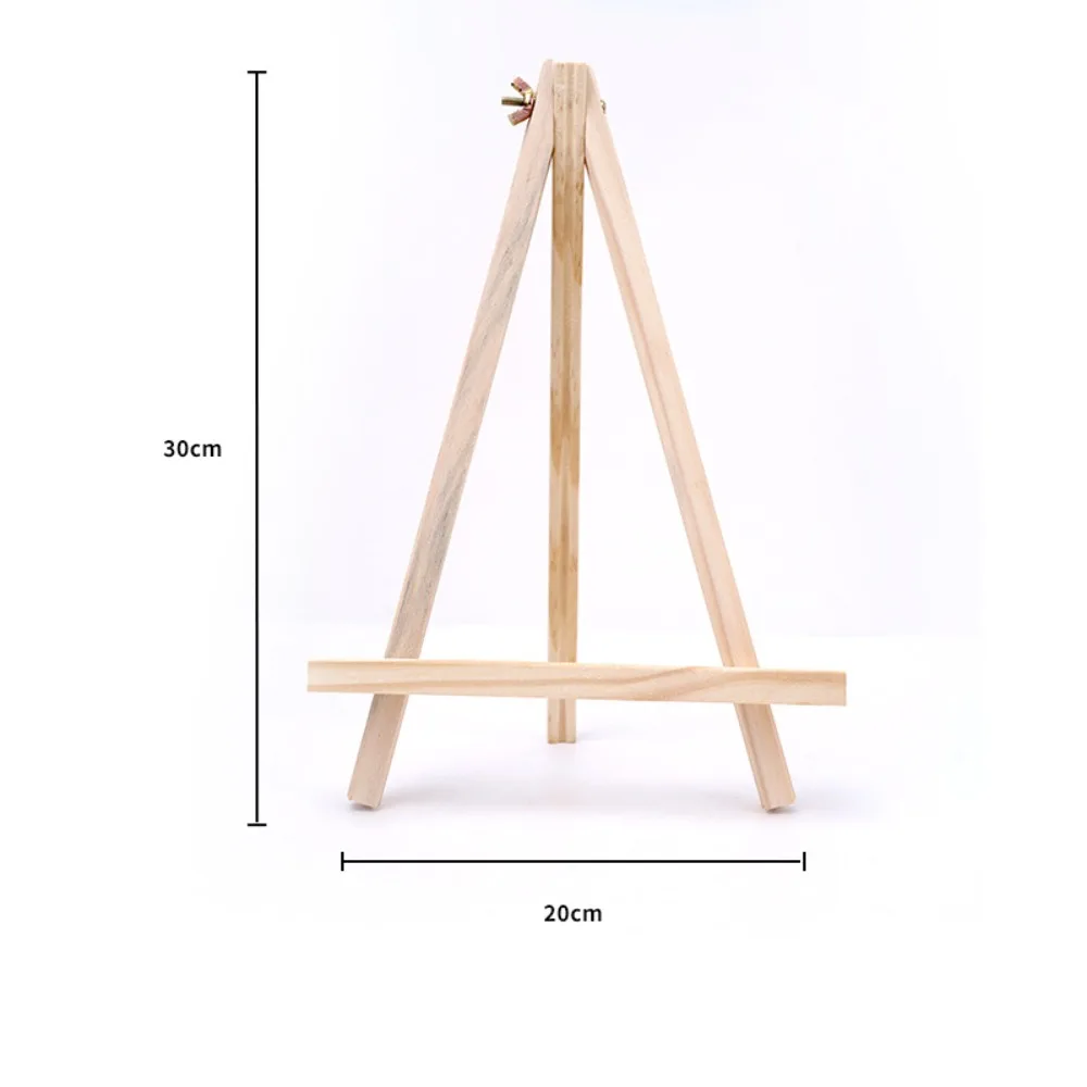 Wood Material Tabletop Easel Small Size Foldable Design Painting Display Holder DIY Craft Portable Design Wood Drawing Easel