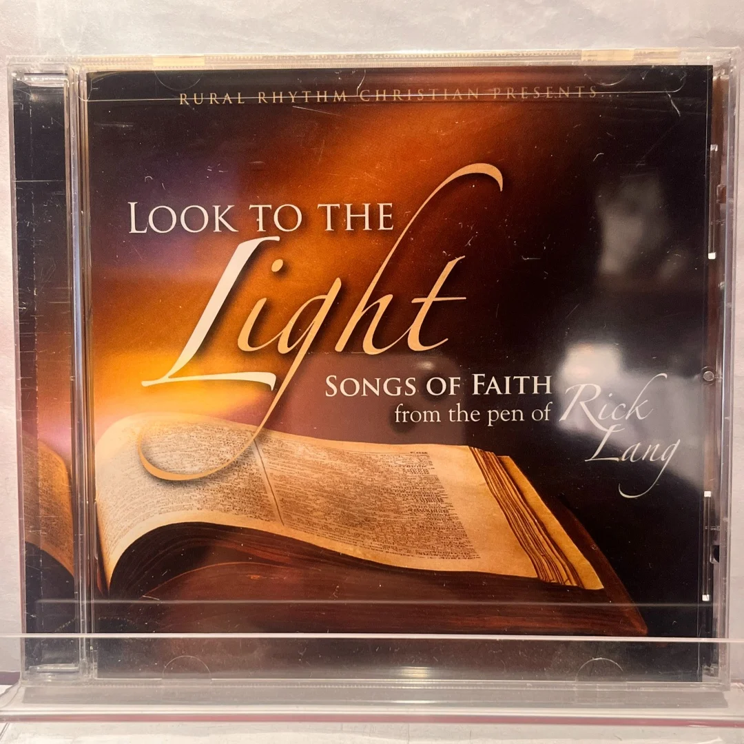 Serie de CD de Canciones Relajantes y Suaves, Rick Lang Look To The Light, Canciones de Fe, Disco de Álbum, CD de Canciones Inspiradoras de Fama Mundial