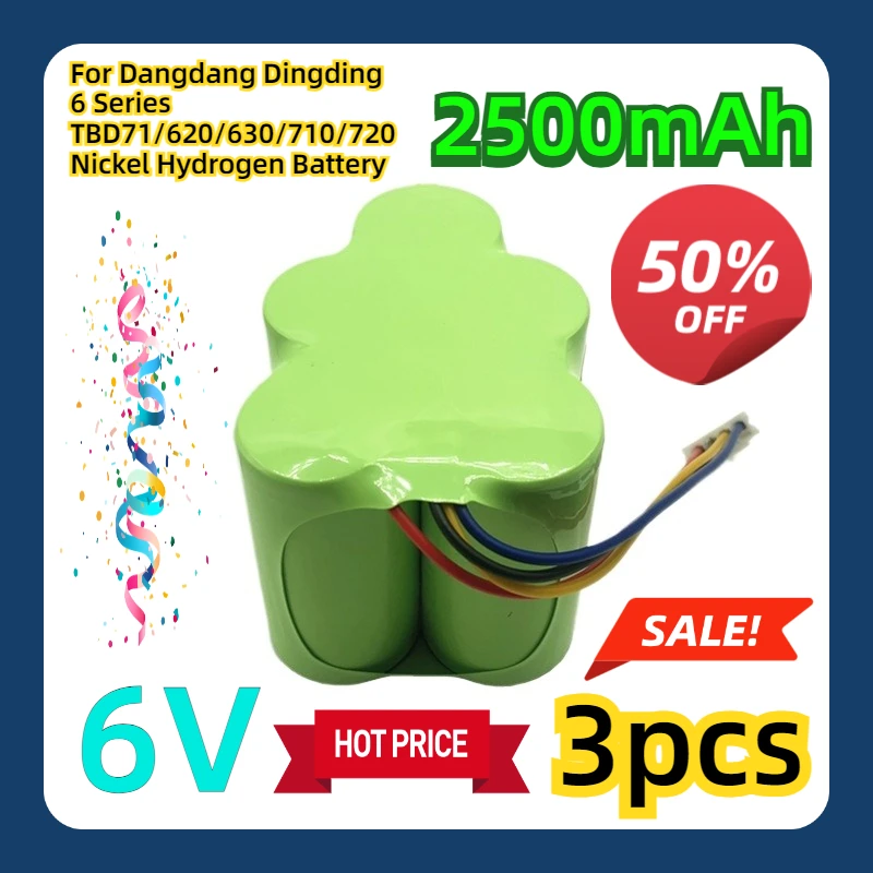 For Dangdang Dingding 6 Series TBD71/620/630/710/720 Nickel Hydrogen Battery 3pcs