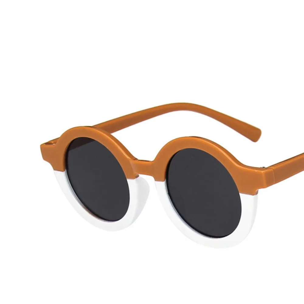 

Korean Edition Children's Sunglasses Outdoor Personalized Girls' Round Frame Sunglasses 6 Colors Baby Sunscreen Sunglasses