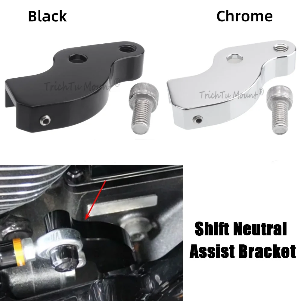 Motorcycle Shift Assist Bracket Aluminum Gear Shifter Neutral Support For Harley Touring Road King Electra Glide Softail Fat Boy