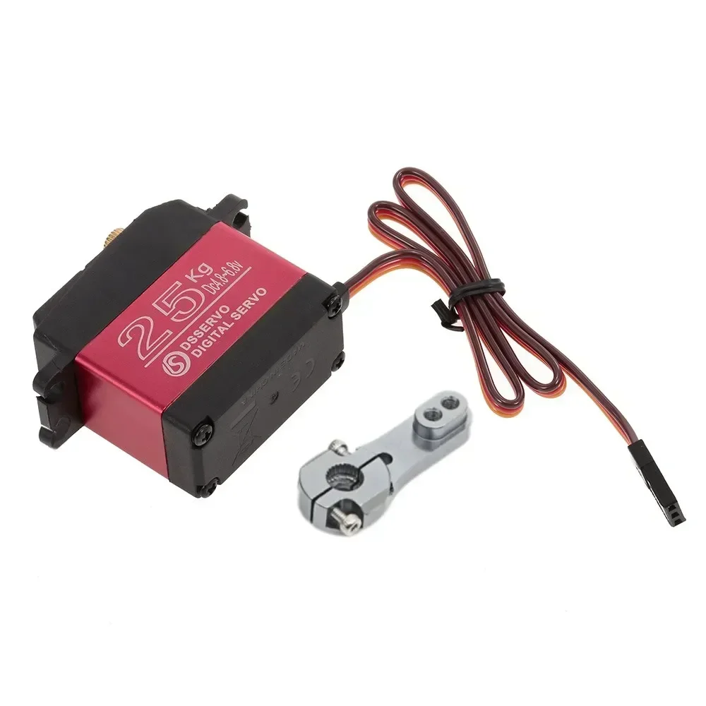 25 kg digitale servo volledig metalen tandwiel hoog koppel waterdicht voor RC auto crawler robot controlehoek 270 °
