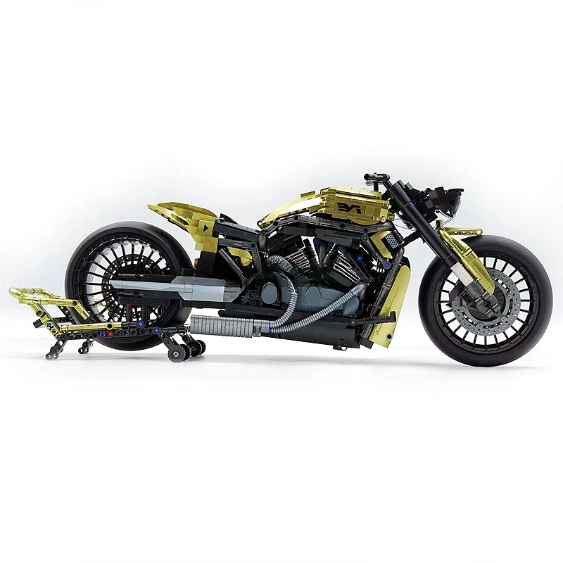ทางเทคนิค 672110 City รถจักรยานยนต์ Harleyed กีฬารถ Building Block 1:5 มอเตอร์ไซด์ Supercar อิฐ DIY ของเล่น Chrismas ของขวัญเด็ก