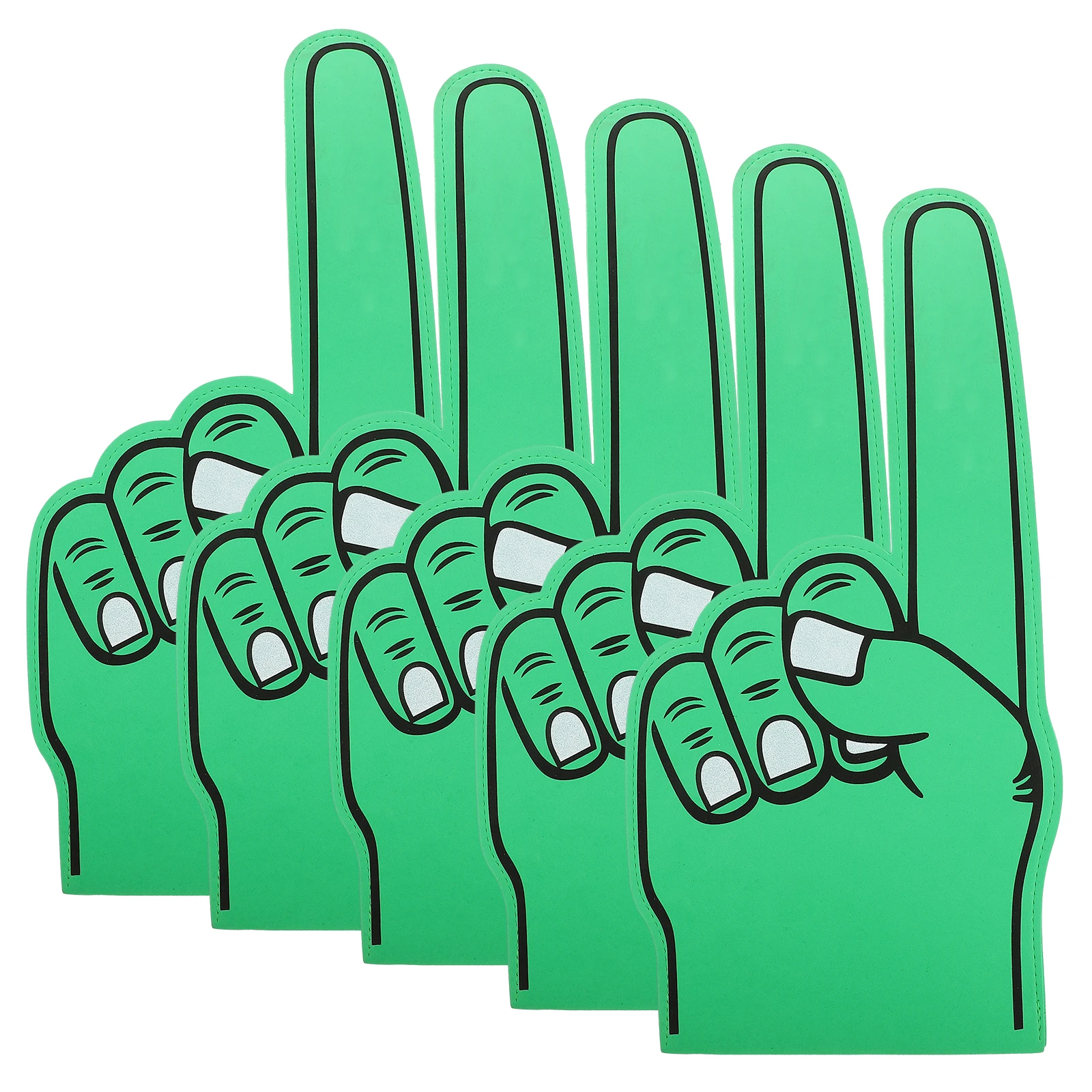 

5 pcs Large Size Eva Slap Gloves Cheer Up Gesture Hand Party Concert Favors Lightweight Fan Props Glow Atmosphere Sport Event