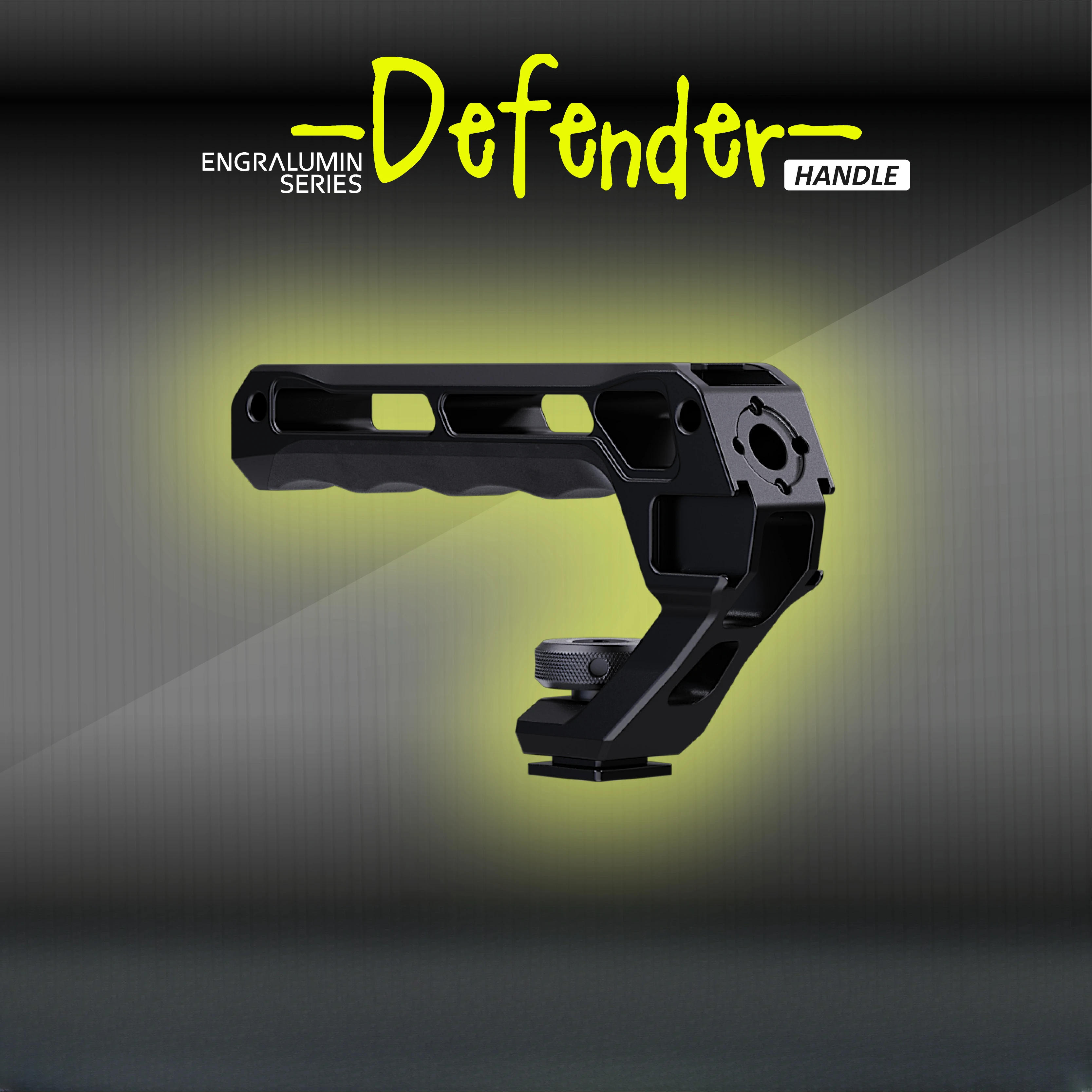 Universal Cold Shoe Camera Handle CNC Aluminum Top Grip for Video Rig Camera Cage and Defender Chassis Case