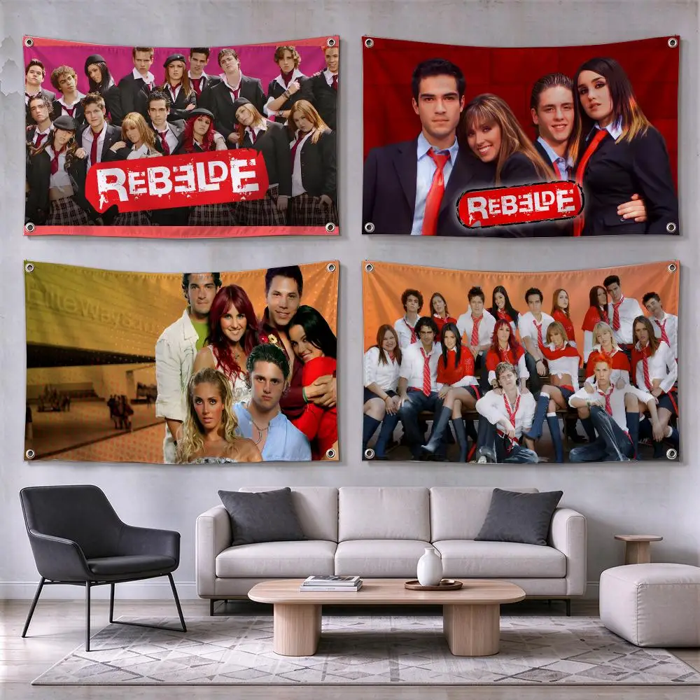Rebel Action Drama Character Theme Flags Wall Hanging for Outdoor Camping, Family Celebrations & Garden Home Decor Gift