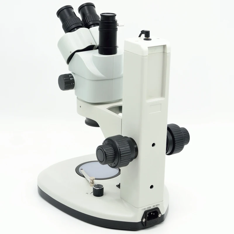 FYSCOPE  7X-45X Microscope Table Rack Stand with the Coarse/Fine Focusing Arm 3.5X-90X Trinocular Microscopio