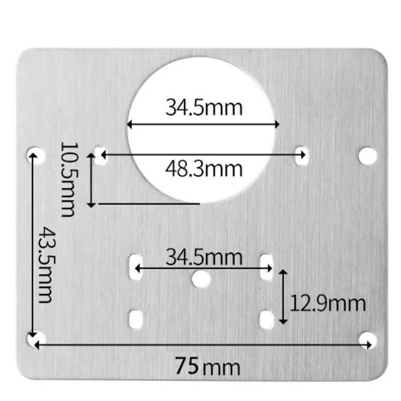 VEHO-لوحة إصلاح مفصلات خزانة المطبخ، الفولاذ المقاوم للصدأ، مجموعة أدوات مفصلات باب الخزانة، مجموعة أطباق إصلاح الخزانة #6