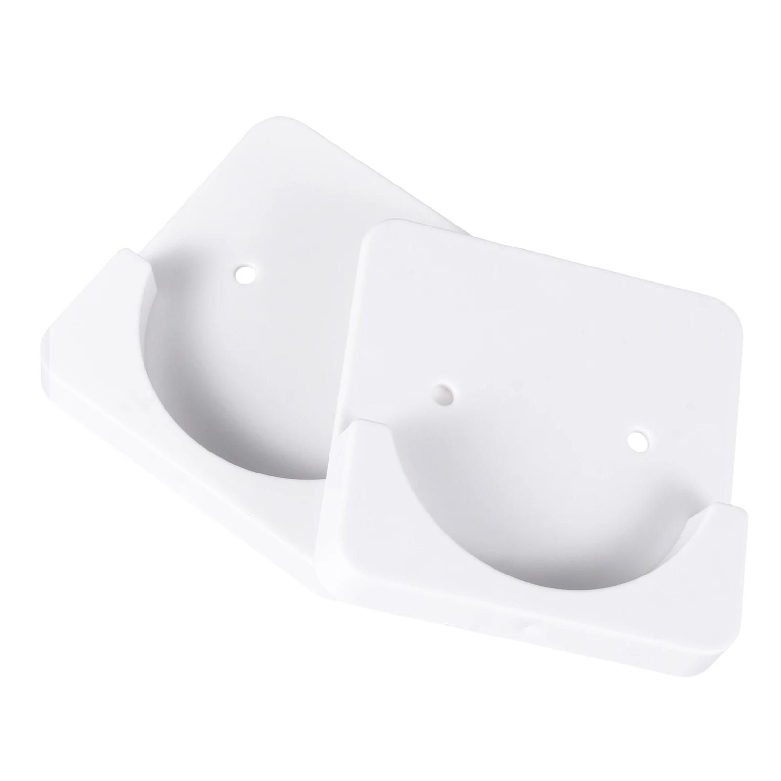 

2 Pcs Anti Skid Hooks Heavy Duty Plastic Shower Curtain Rod Mount Retainer Fits Bathroom Styles Easy Clean Stable Fixation