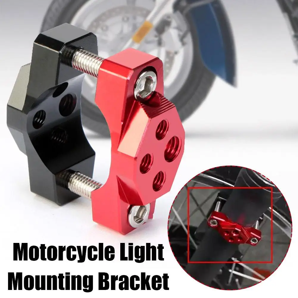 Motorcycle Headlight Spotlight Mount Bracket Motorbike Clamp Mount Holder Light Lamp Head Support Bumper 17-32mm Adjustable M0I1