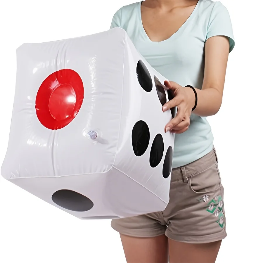 Jumbo Giant Inflatable Dice Standard Game Size for Indoor Outdoor Fun Ludo Pool Parties Holiday Gift Idea