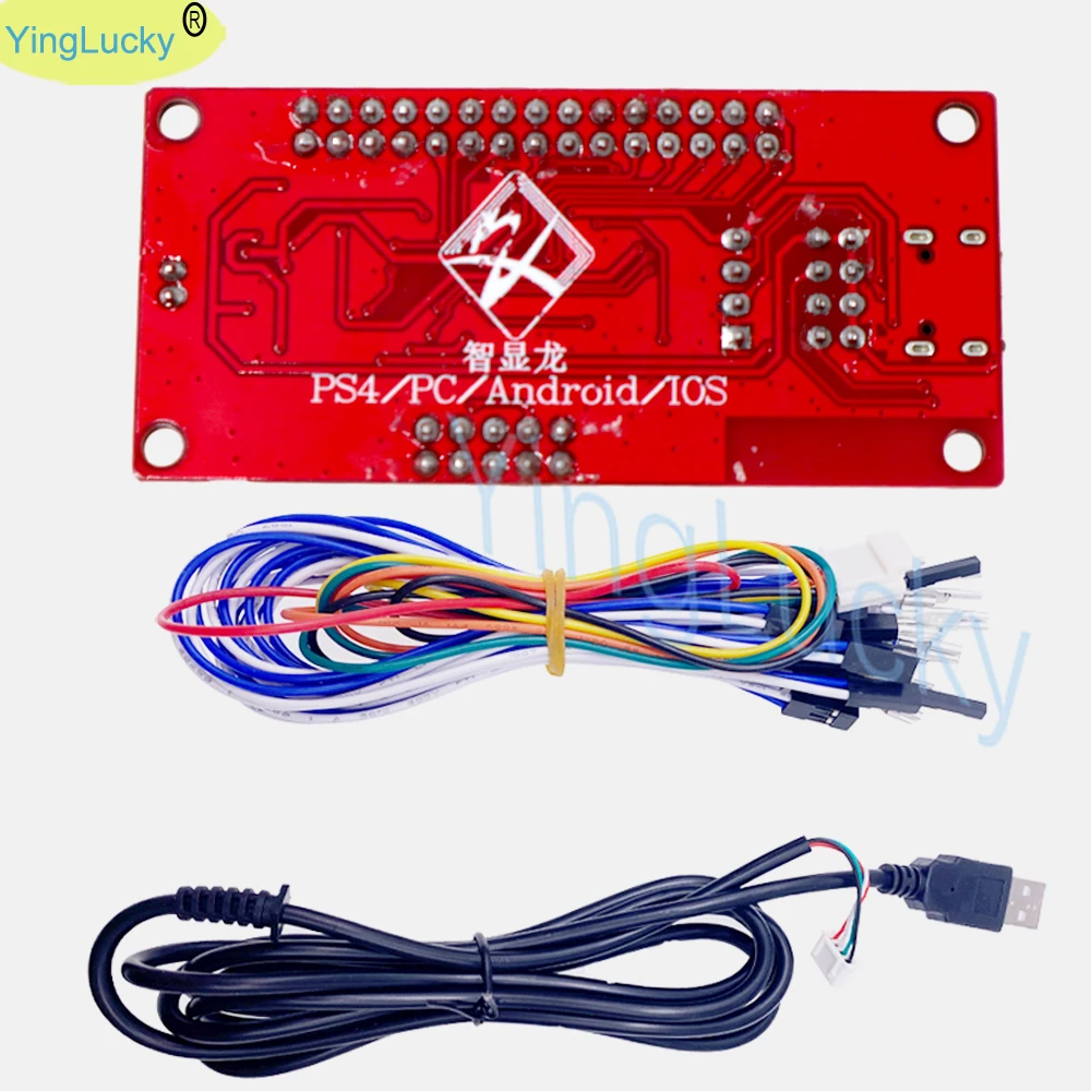 Joystick Encoder PCB Board USB Arcade Zero Delay Controller TO PC PS3 PS4 One Player Wireless Bluetooth With Battery