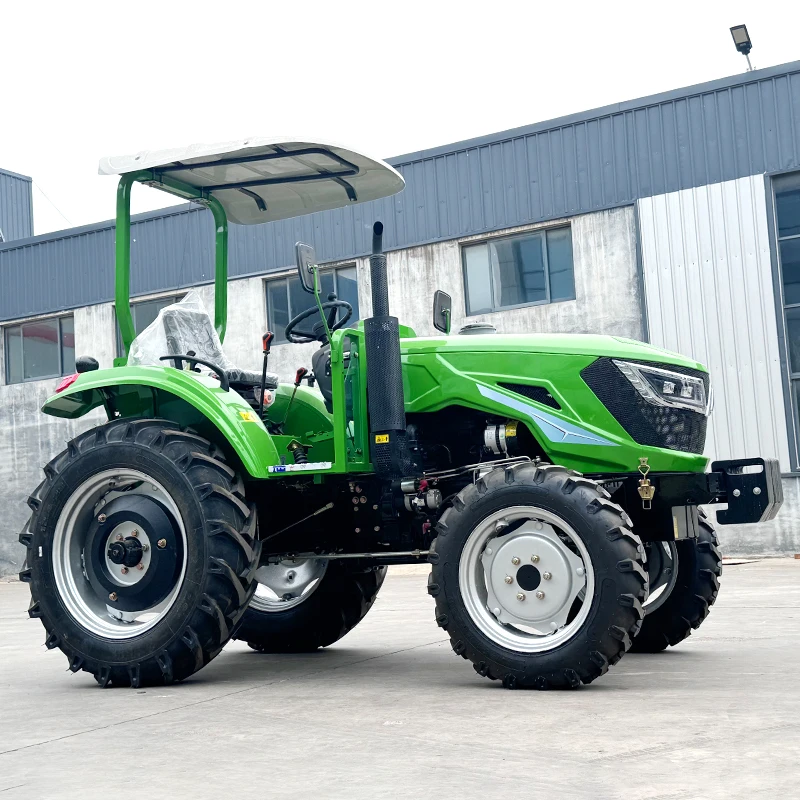 Free Shipping Mini Tractor Agriculture Compact 4 Wheels Drive 50 HP 70 HP Diesel Tractors Hydraulic Farm Wheel Tractor for Sale