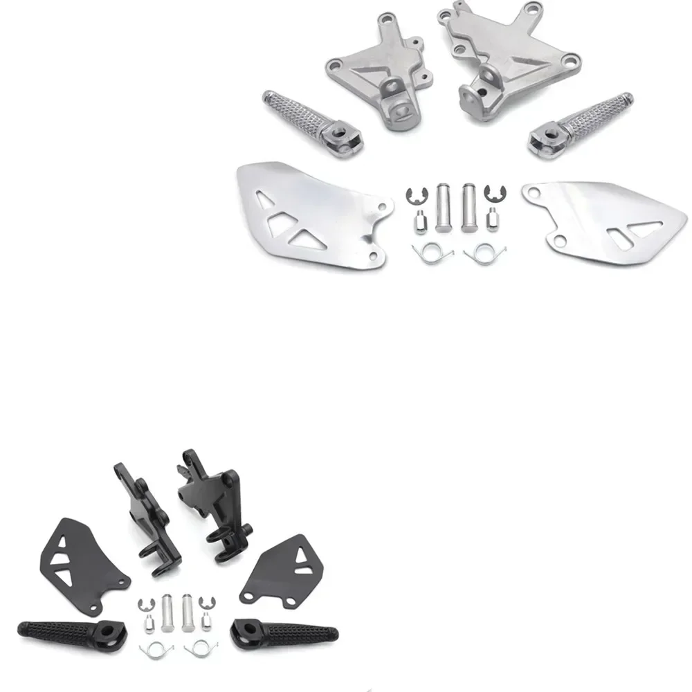 

Silver Motorcycle Front Driver Foot Peg Rest Bracket For 2011-2020 Kawasaki Ninja ZX-10R