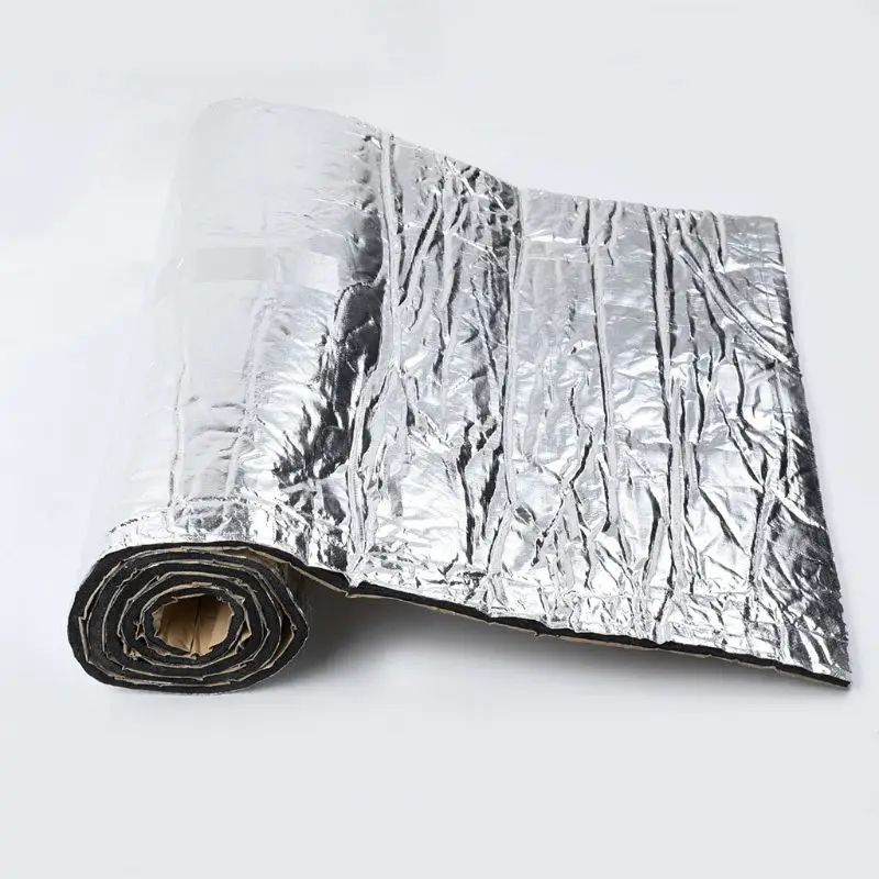 500x2000mm Auto Car Hood-Engine Firewalls Heat Mat Deadener Sound Noise Proof Insulation Deadening Aluminum Foil-Sticker