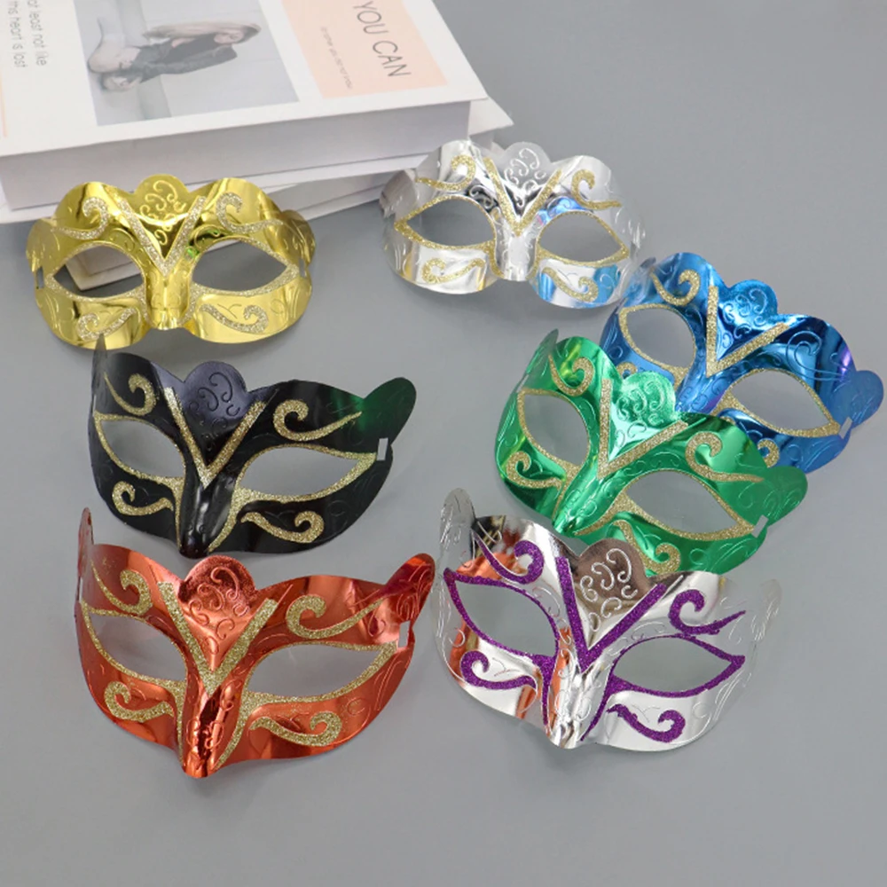 

Princess Mask Plastic Half Face Mask Beauty Mask Retro Couple Masks For Party Halloween Christmas