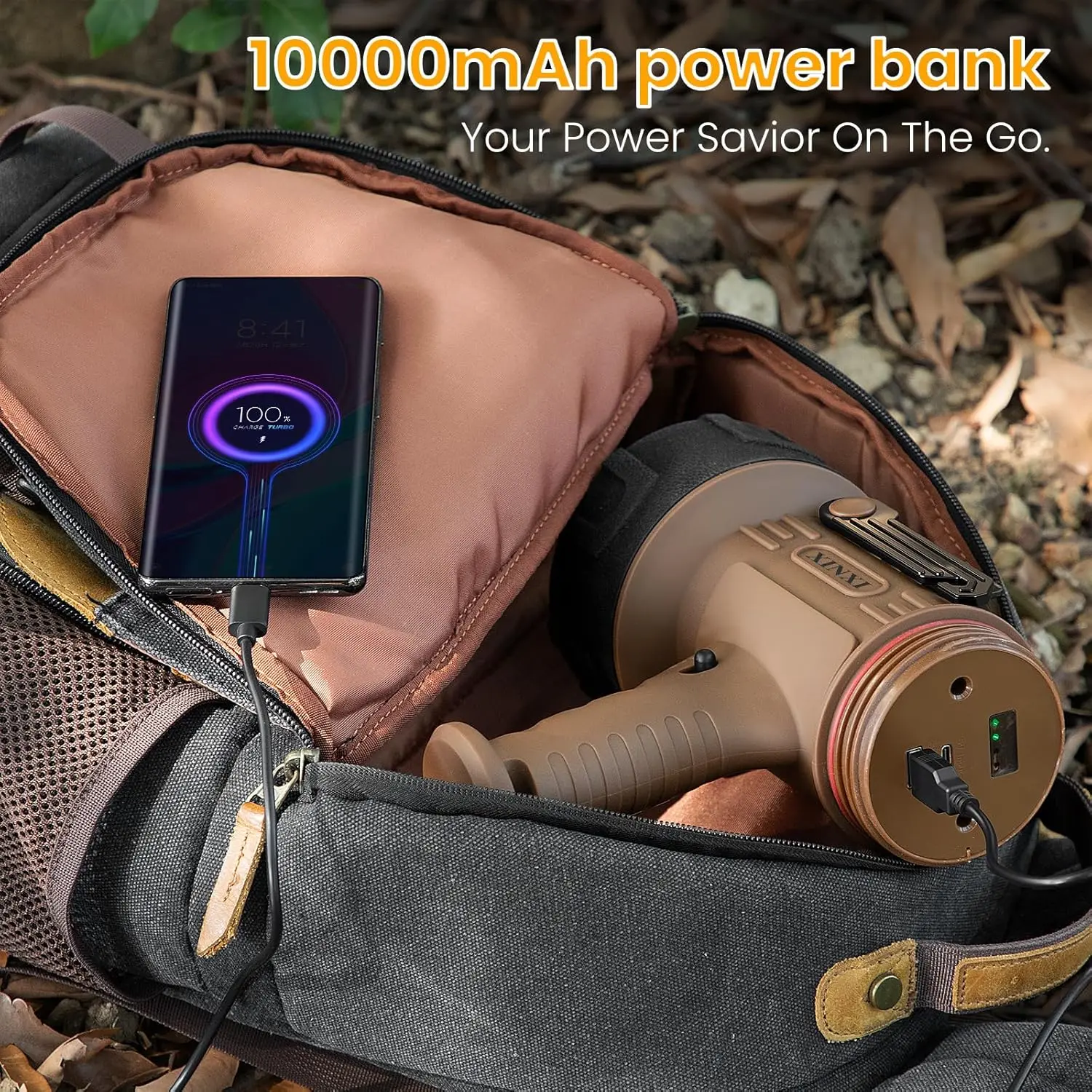 كشاف COB قابل لإعادة الشحن بقوة 1,000,000 لومن، مقاوم للماء IP67، مصباح يدوي محمول طويل مع فلتر أحمر للصيد والأسماك