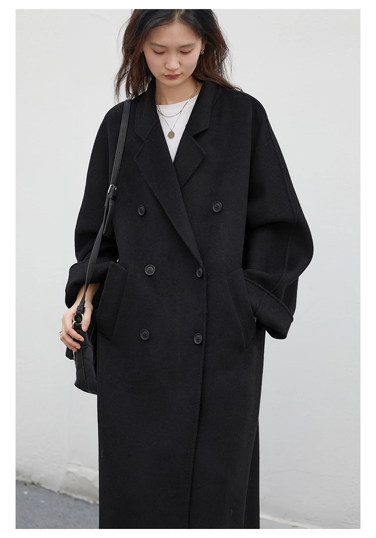 CHIC VEN Women Long Double-sided Woolen Coats Retro Loose Female Overcoat Double Breasted Ladies Windbreak Autumn Winter 2026 27 S6d3ddf87989a42b992aa66a86f01d7f1W