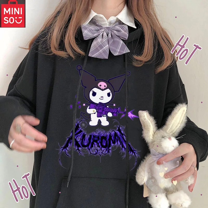 سترة موحدة Kulomijk على الطراز القوطي من MINISO سترة هاراجوكو كبيرة الحجم للطلاب #1