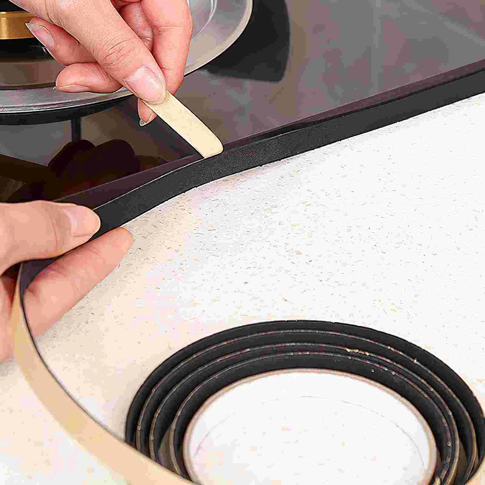 Window Seal Tape Black Caulk Self Adhesive Strip Tapes Sealing for Doors White Out