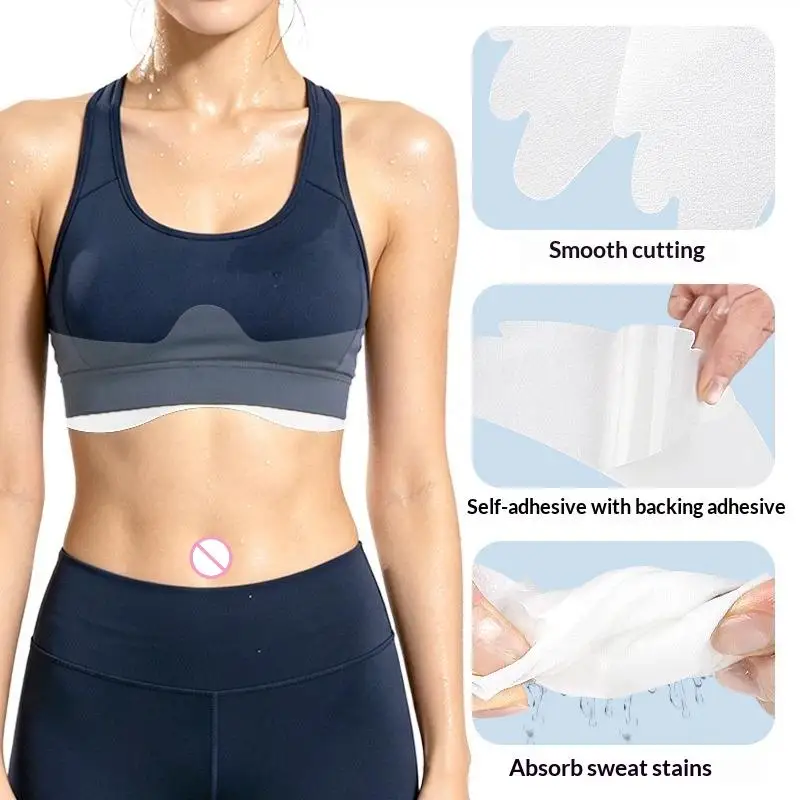 Underarm Sweat Pads for Women Non Woven Fabric  Absorbing Bra Liners Odor Resistant for Daily Commute