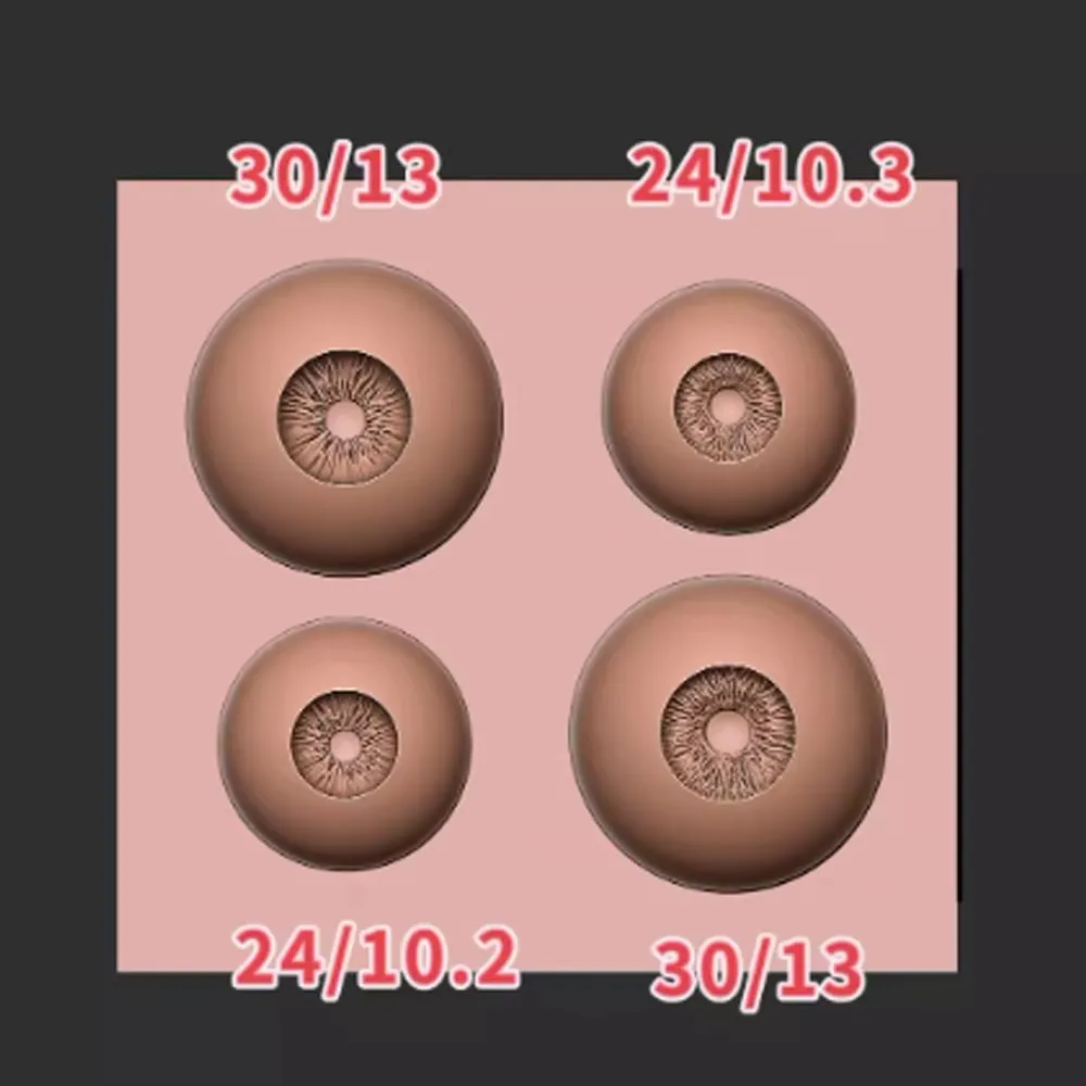 

Eye Making Mold 8/10/12/14/16MM Doll Eye Mold Fundus Patterned DIY Handmade Molds Doll Eye Mold Doll Accessories
