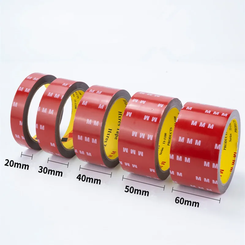 

40/50/60mm3Meters Strong Permanent Double Sided Tape Acrylic Foam Adhesive For Car Home Indoor Outdoor Decor Waterproof Hi
