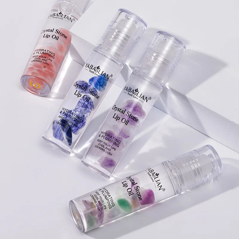 リッププランパーグロス ジェイドマッサージャー付き 唇のラインを軽減 乾燥を軽減 保湿リップスティック 長時間持続する保湿 デイリーメイクアップ