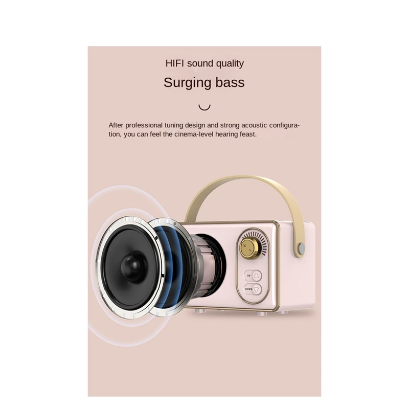 1 Piece Classical Retro Music Player Sound Stereo Portable Mini Travel Music Player Purple