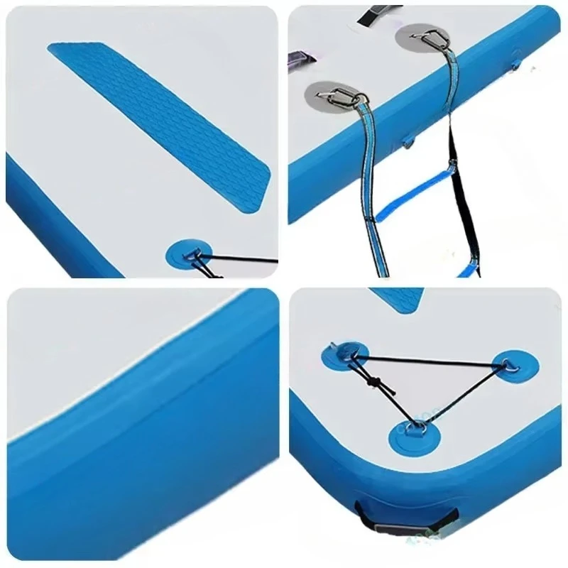 Inflatable Floating Fishing Platform Portable Stable Floating Row Bed for Lake River Outdoor Water Sports