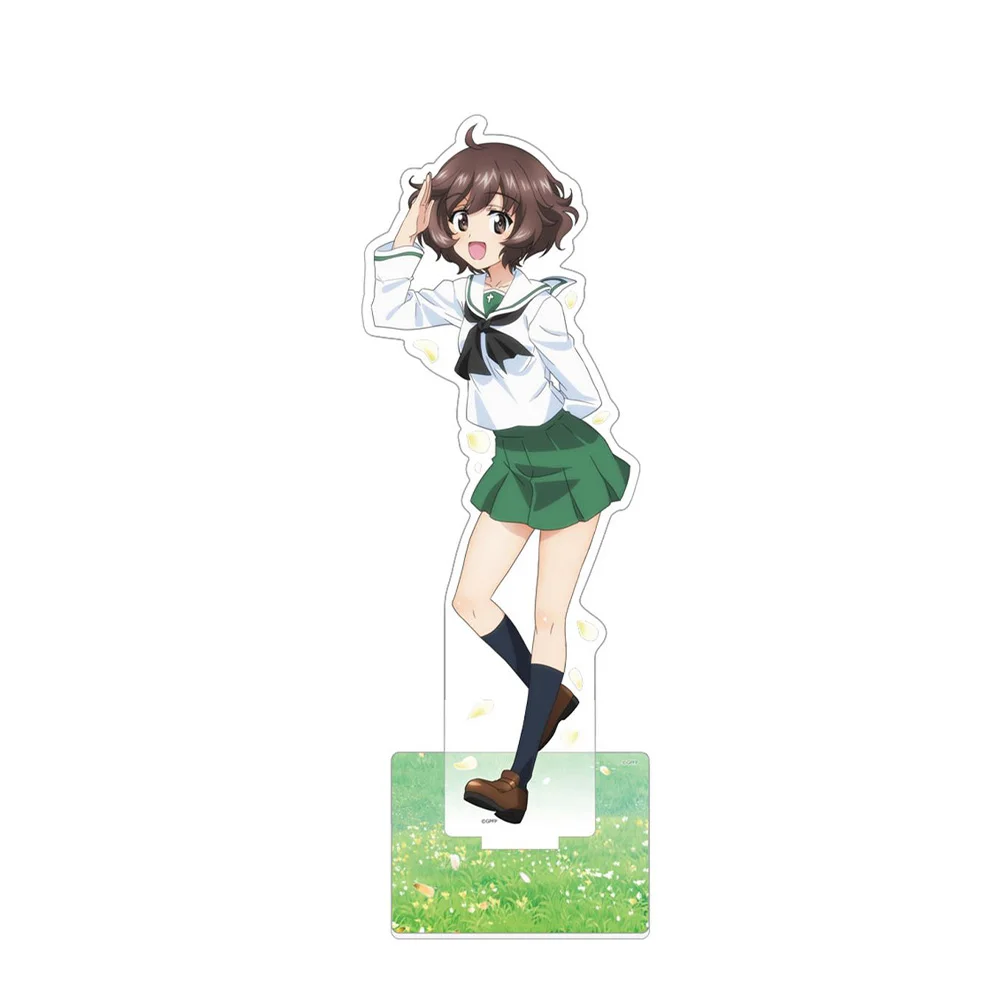 الفتيات وبانزر نيشيزومي ميهو ساوري تاكيبي ايسوزو هانا أكياما يوكاري ريزي ماكو HD الاكريليك حامل سطح المكتب ديكور مكتب زخرفة