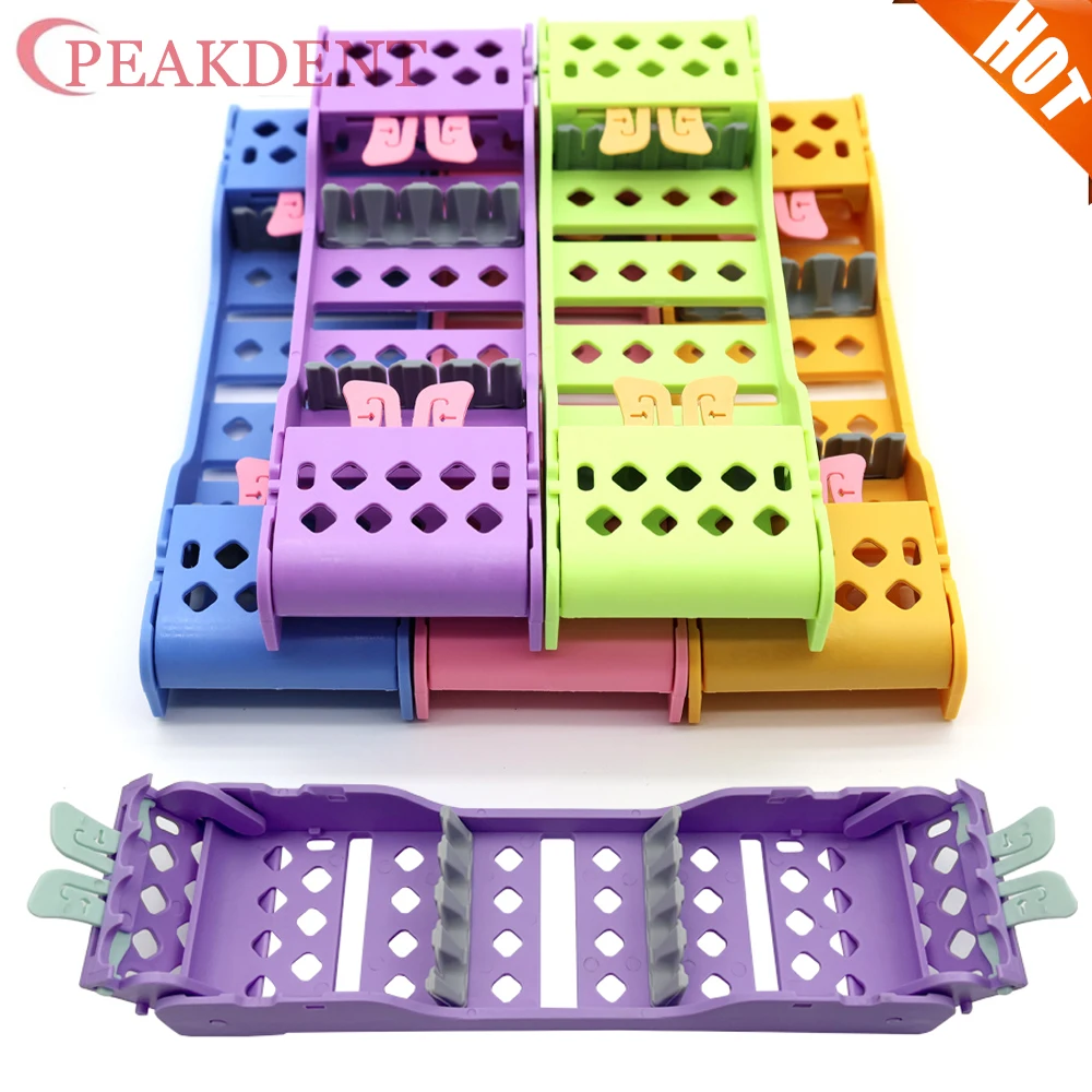 

Держатели для стоматологической стерилизации, ручки, 4 слота, кассетная стойка для инструментов, пластиковый автоклавируемый дезинфицирующий лоток, инструменты для хранения