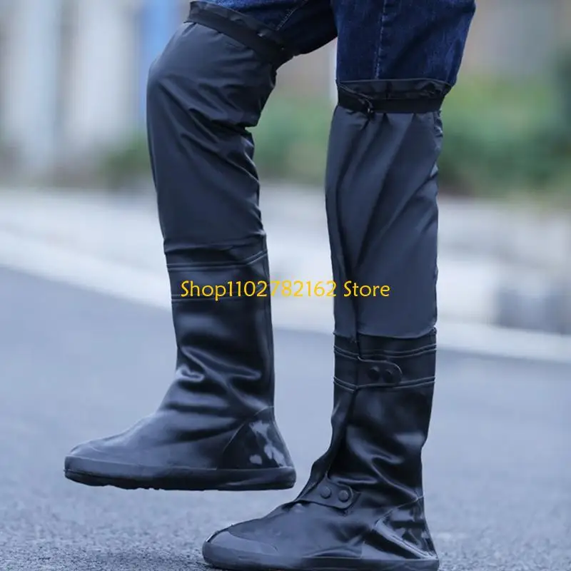 

547B Reusable Motorcycle Scooter Dirt Bike Rain Shoes Non-Slip Boot Covers Unisex BicycleShoes Protectors For Rainy SnowysDay
