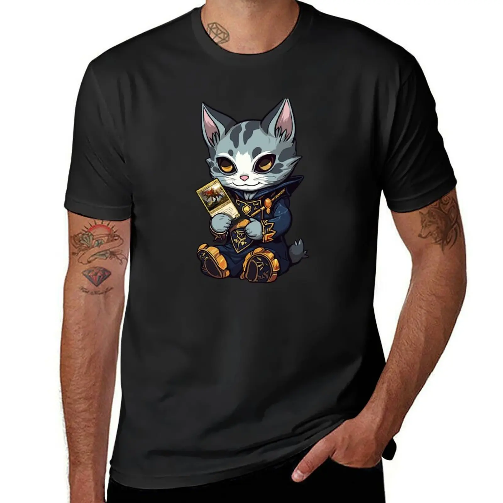 Chibi Commander cat - MTG T-Shirt blanks animal prinfor boys customizeds funny t shirts for men