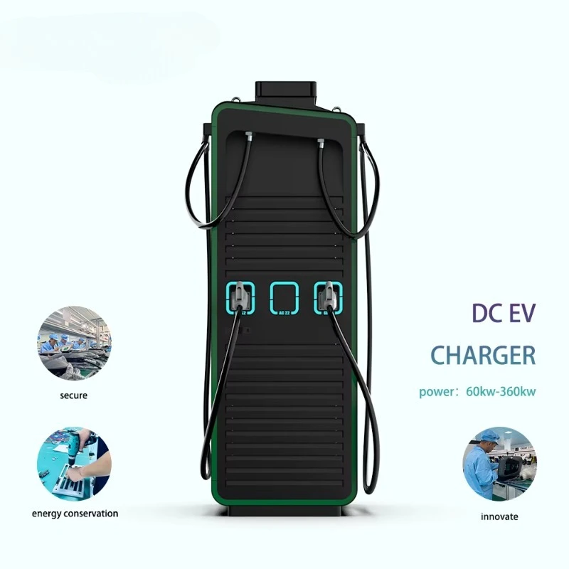 HIPECH HM4-080-2 New High Power 80KW DC EV Charger IP55 Protection OCPP 1.6 Multi-Interface Fleet Vehicles -20~50 380V