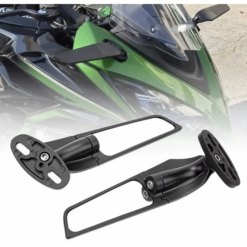 

Motorcycle 2PCS Mirrors winglet Wind Wing Adjust Side For YAMAHA YZF R1 R6 R3 R7 Honda CBR300 CBR600 Kawasaki NINJA ZX6R