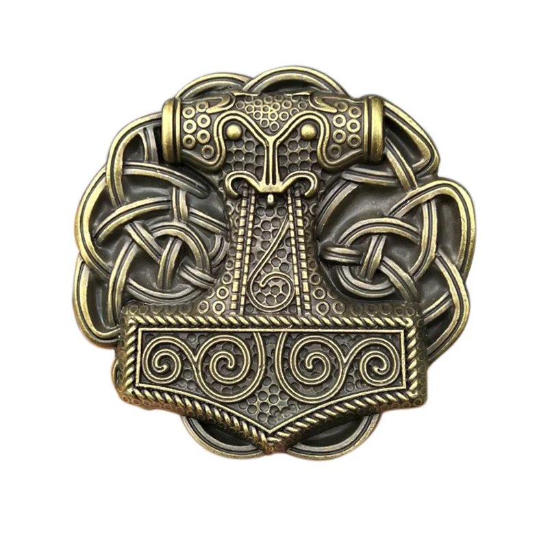 Thor's Hammer belt buckle Western style European and American