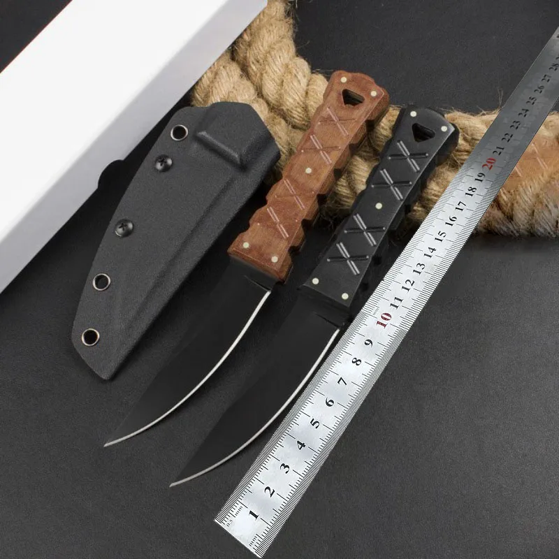 

DC53 Steel Edged Straight Hunting Knifes G10 / Linen Handle Fixed Blade Knife Hand Tools For Outdoor Camping Survival