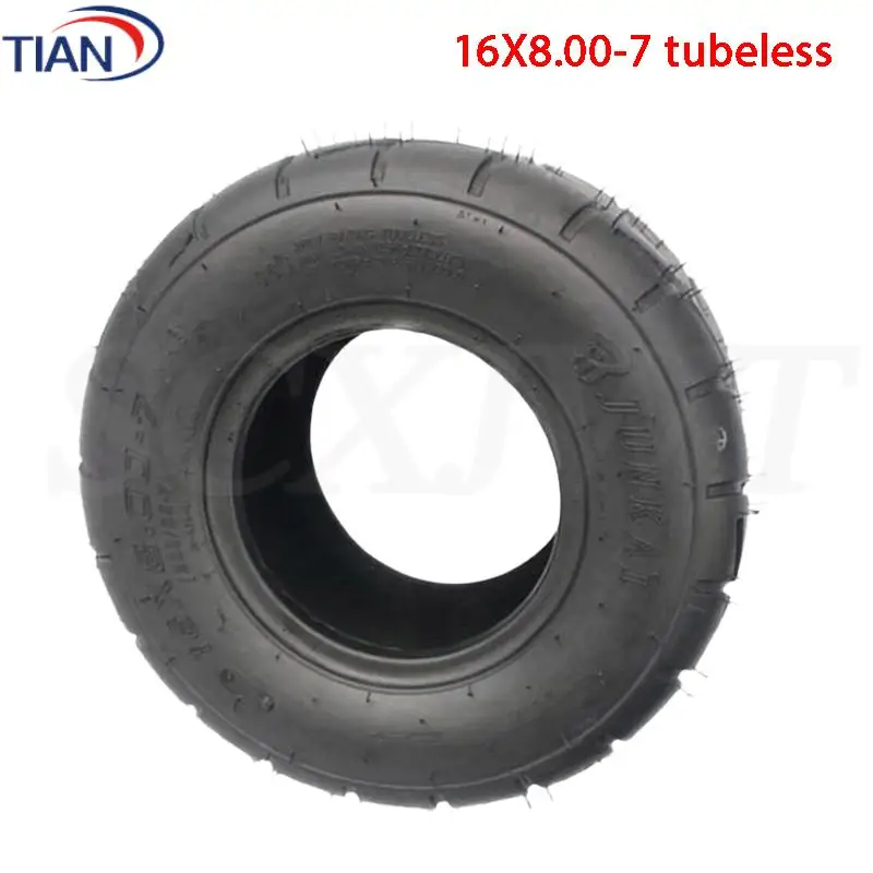 

16x8.00-7 ATV Tubeless Tires, Durable Wear-Resistant Vacuum Tires for Four-Wheel ATV and Kart Applications