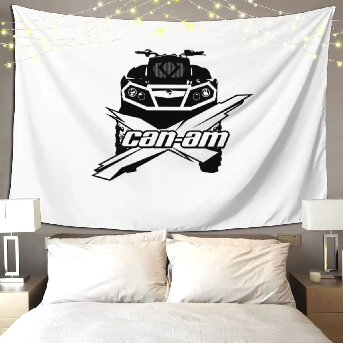 

Can - Am BRP Motorcycle Tapestry Hippie Wall Hanging Aesthetic Home Decoration Tapestries for Living Room Bedroom Dorm Room