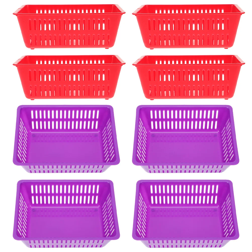 

8Pcs Thickened Coin Baskets Sturdy Plastic Storage Organizer Home Hotel Shop Daily Use Compact Wear-Resistant Coin Basket