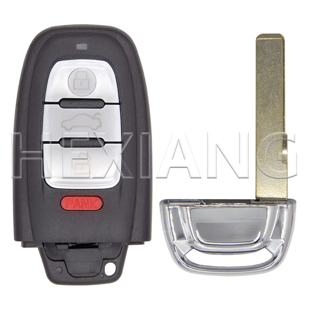 HE 3/4 Button Replacement Car Remote Key Shell Case For Audi A3 A4 A4L A5 A6 A7 A8 S5 S6 Q5 Q7 RS4