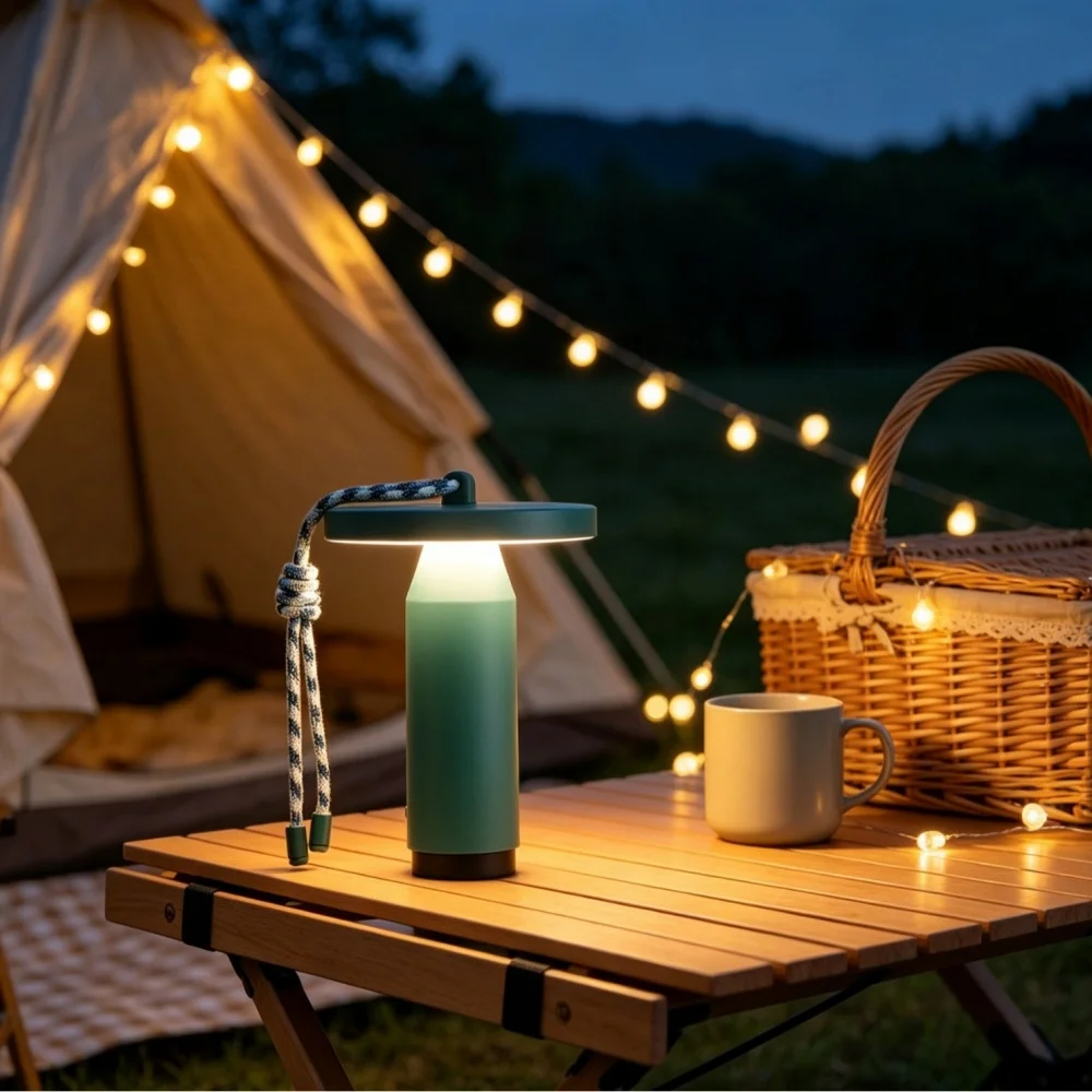 Portable Handheld Desk Lamp Rechargeable Touch Desk Lamp Living Bedroom Bedside Night Light Outdoor Camping Lamp Dual-use Light