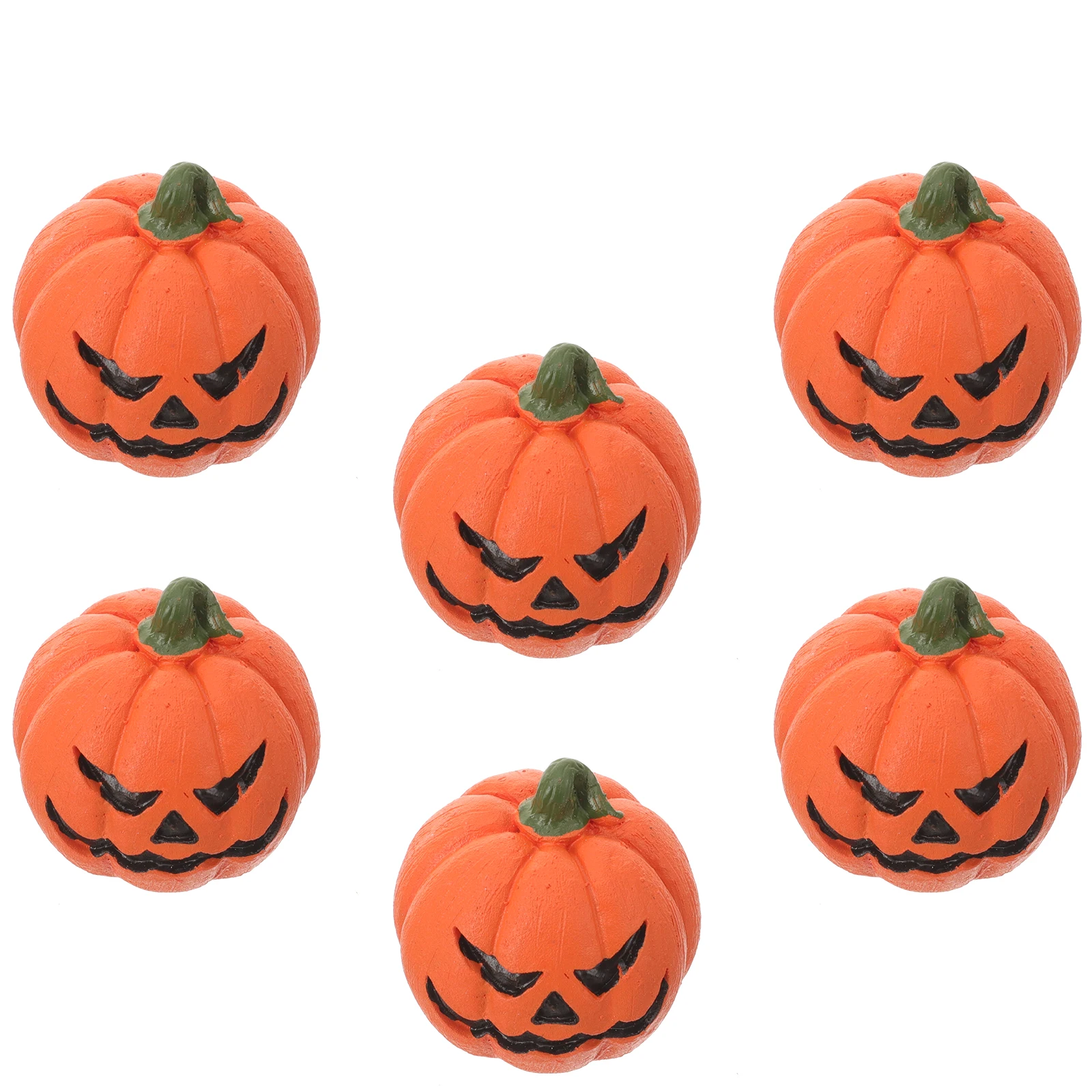 

6Pcs Halloween Resin Mini Pumpkin Decorations Miniature Pumpkin Party Favors Home Desktop Decor Miniature Halloween Ornament