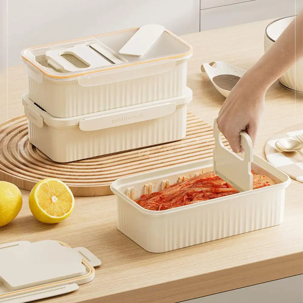 

Kimchi-cutter Sealed Container Sushi Meat Vegetable Storage Food Box Box Storage Kitchen Kimchi Cutter Accessories L2T1