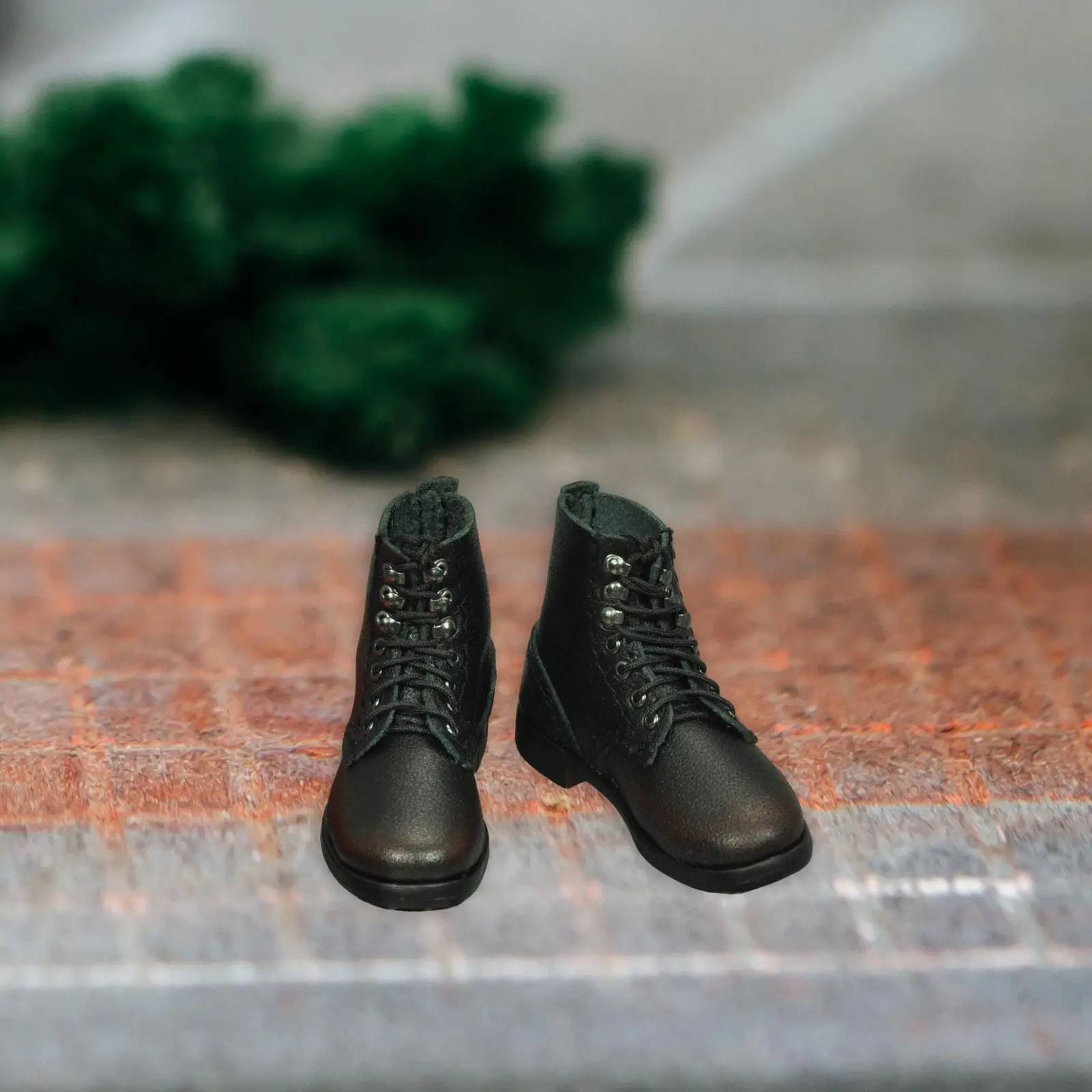 1:6 Scale Short Tube Boots Lace up Boot Retro Accessories Outfit Work Boots Miniature Figure Costume for 12inch Male Figures