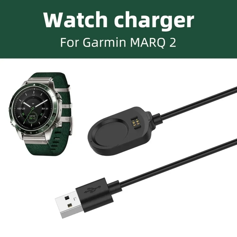 Type C Charger Dock Power Adapter Base For Garmin MARQ 2 MARQ2 Athlete Adventurer Aviator Watch Magnetic Charging Cable
