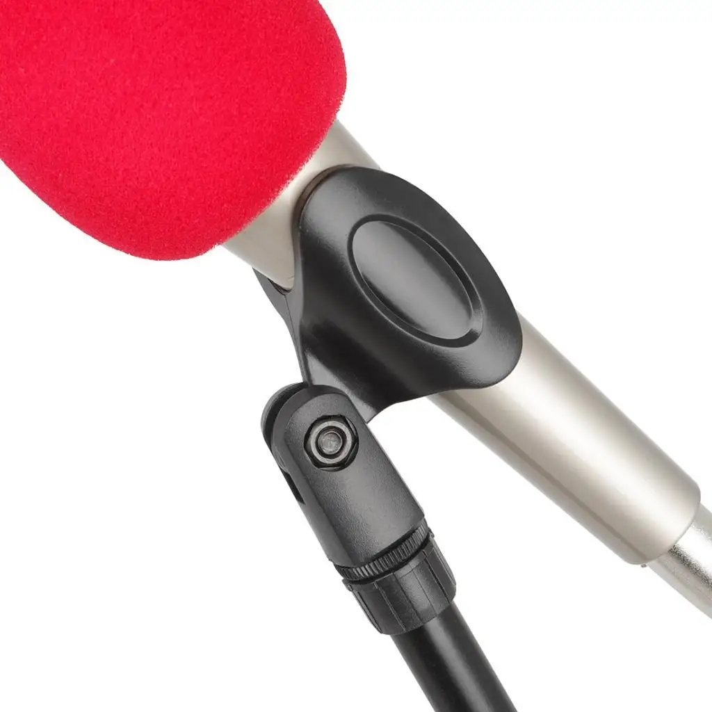 Foldable Adjustable Desktop Tripod Microphone Stand Clip Holder Bracket for Meeting Lectures Podcasts