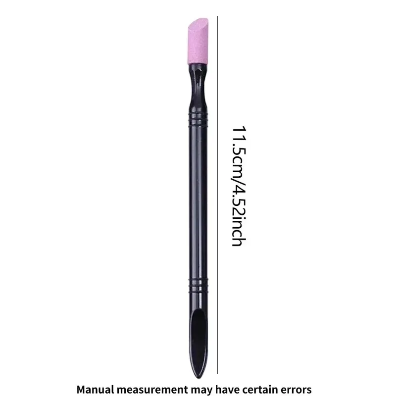 1/5Pcs Cuticle Remover Trimmer Buffer Manicure Tool Professional Nail File Cuticle Stone Pusher Quartz Nail Sanding Nail Art Pen