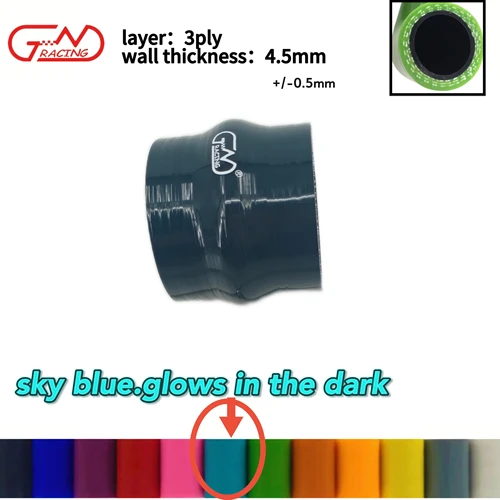 Imagen 2 del producto ID35-76mm negro, longitud 76mm manguera de tubo de silicona conector recto intercooler de coche acoplador de tubo de entrada Turbo Universal